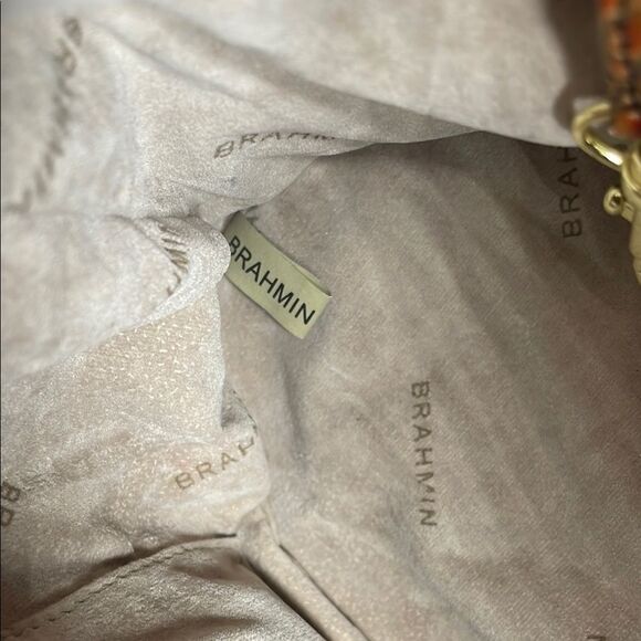 Brahmin Asher Toasted Almond Crocodile Embossed Satchel Shoulder Bag - Picture 10 of 14